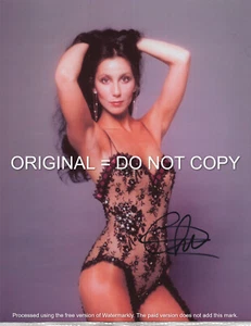 CHER - EARLY YOUNG SEXY ACTRESS/SINGER - HAND SIGNED AUTOGRAPHED PHOTO WITH COA - Picture 1 of 2