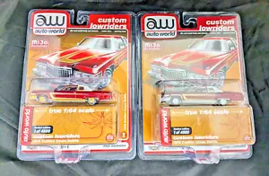 1 Chase + 1 Limited Ed Auto World 1976 Cadillac Coupe DeVILLE CUSTOM LOWRIDER - Bild 1 von 9