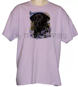 1-SHIRT MAGLIETTA NERA LABRADOR RETRIEVER RAZZA CANE ABBIGLIAMENTO ANIMALE DOMESTICO STAMPA GRAFICA - Foto 1 di 7