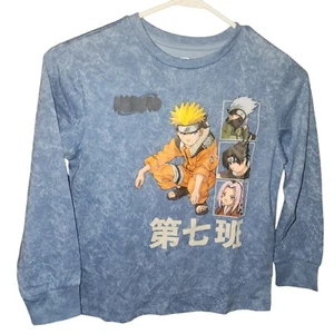 Naruto Anime Shirt Youth SM Long Sleeve Viz Media - Picture 1 of 5