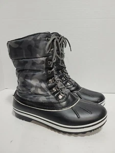 FOREVER MULTI COLOR FAUX FUR WINTER SNOW LADIES 10 BOOTS - Picture 1 of 5