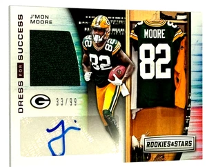 2018 Rookie and Stars JMon Moore Auto Relic #DFS-JM 33/99 Packers - Picture 1 of 2