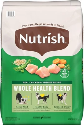 Rachael Ray Nutrish Chicken and Veggies Recipe Dry Dog Food - 40lbs - Image 1 of 4