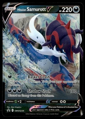 Hisuian Samurott V SWSH: Sword & Shield Promo Cards SWSH239 NM Pokémon TCG - Image 1 of 2
