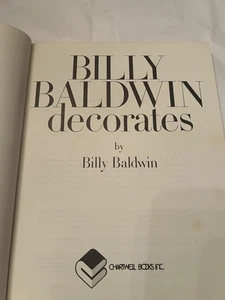 Billy Baldwin Decorates by Billy Baldwin (1972 - Hardcover) - Picture 1 of 9