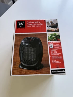 Calentador de espacio eléctrico portátil de cerámica para interiores con interruptor de seguridad volcado, Overh Foto 1 de 2