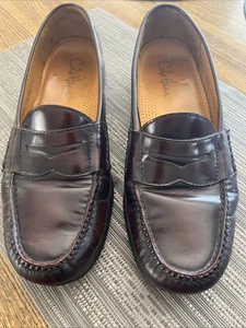 Cole Haan Pinch Prep Penny Loafer Mens 11 D dark burgundy Leather Slip On - Picture 1 of 16
