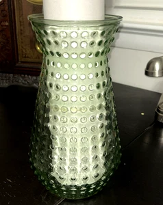 Vaso vintage DPS Dots XL verde chiaro piano cottura 10,25" vetro testurizzato ottime condizioni - Foto 1 di 4