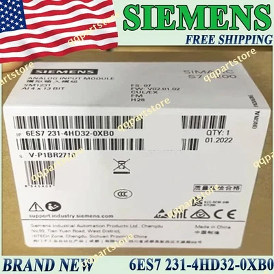 FACTORY SEALED - Siemens Analog Input Module 6ES7 231-4HD32-0XB0 Simatic S7-1200 - Image 1 of 4