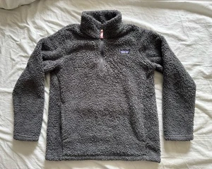 Patagonia Fleece GIRLS / KIDS sz XL Extra Large (14) Dark Grey Los Gatos 1/4 Zip - Picture 1 of 4