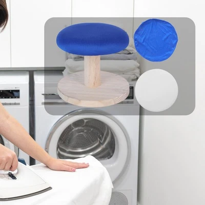 Round Ironing Stool Iron Board Compact Home Use Pressing Pad with Round Base - Image 1 of 2