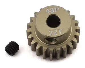 ProTek RC 48P Lightweight Hard Anodized Aluminum Pinion Gear (3.17mm Bore) (22T) - Picture 1 of 1