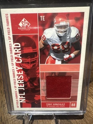 2003 SP Game Used Edition SP Field Fabrics Single Tony Gonzalez #FF1-TG HOF - Image 1 of 2