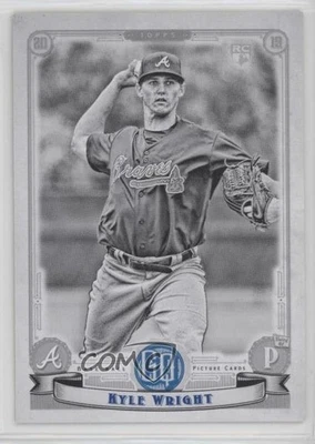 2019 Topps Gypsy Queen Black & White /50 Kyle Wright #202 Rookie RC - Image 1 of 2
