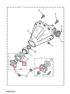 (1) ORIGINAL LAND ROVER FTC3549 Escudo de barro diferencial Frt/Rr 94-01 Range Rover - Imagen 1 de 3