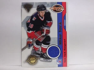 2000-01 Titanium Draft Day Edition Rangers Hockey Card #69 Mike York/1015 Jsy - Picture 1 of 2