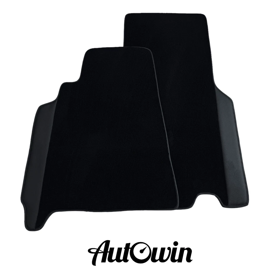 Alfombrillas negras marca AutoWin para Ferrari 550 Maranello 1996-2002 con cuero Foto 1 de 2