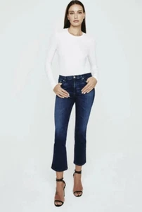 The Jodi High Rise Slim Flare Crop AG-ED Denim by Adriano Goldschmied MSRP $225 - Picture 1 of 12