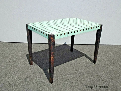 Vintage Designer Carlo Pessina Stone and Mother of Pearl Coffee Table Cover