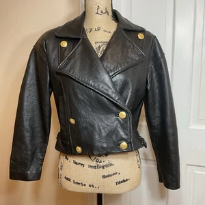 Express Avenue De L'Opera Echtleder Jacke Größe XS Made In Korea - Bild 1 von 23