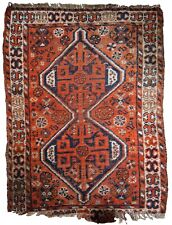 Handmade antique Oriental rug 2.8' x 3.7' (87cm x 114cm) 1900s - 1C810