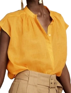 Neu mit Etikett Banana Republic ärmelloses Oversize Ramie Shirt Größe S - Bild 1 von 3