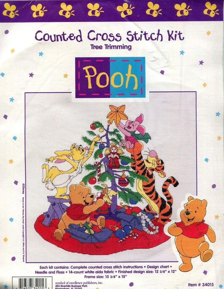 Recorte de árboles: Pooh, Tigger & Rabbit, kit de punto de cruz - Disney - LA #34015 Foto 1 de 1