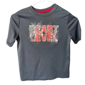 Athletic GRAY Activewear T-shirt Performance Tee boys Sz M (8) slightly used - Picture 1 of 5