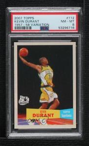 2007-08 Topps 1957-58 Variations Kevin Durant #112 PSA 8 Rookie RC