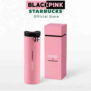 Starbucks Blackpink Tumbler Stainless Steel 16oz Pink Thailand Y2021 Limited - Picture 1 of 9