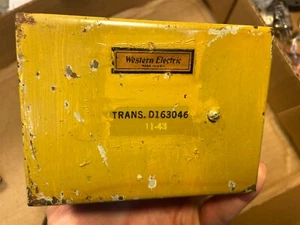 Vintage 1943 Western Electric D163046 Power Transformer for tube amplifier - Picture 1 of 6