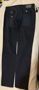 Emporio Armani J23 stretch-denim jeans DARK BLUE Size: 30 Selfridges Rrp 140 - Picture 1 of 8