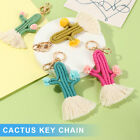 Hand Made Cotton Rope Trendy Cactus Keyring Bohemia Tassel Cactus Key Chain