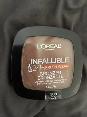 L'Oreal Paris Infallible 24H Fresh Wear Bronzer | 500 Dark | Soft Matte Finish - Image 1 of 2