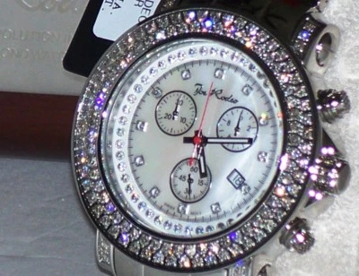 New Authentic Mens Joe Rodeo Junior chronograph 4.75 Ct.aprx.Diamond Watch jju7 - Image 1 of 4
