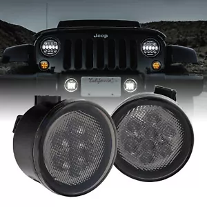 LED DRL Turn Signal Lights for 07-18 Jeep Wrangler JK Unlimited Accessories - Picture 1 of 8