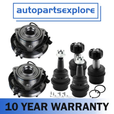 Front Wheel Bearing Hubs and Ball Joints for 2006 2007-2010 Jeep Wrangler 5 Bolt - Image 1 of 4