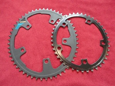Vintage SUGINO CYCLOID 52/42T Road Double Chainring Set with 130mm BCD - Image 1 of 4