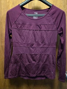 Danskin Now Long Sleeve Shirt Purple Size Medium (8-10) - Picture 1 of 6