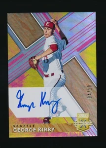 Panini Elite 2019 edición extra tie-dye #04/10 George Kirby #20 Auto Mariners - Imagen 1 de 2