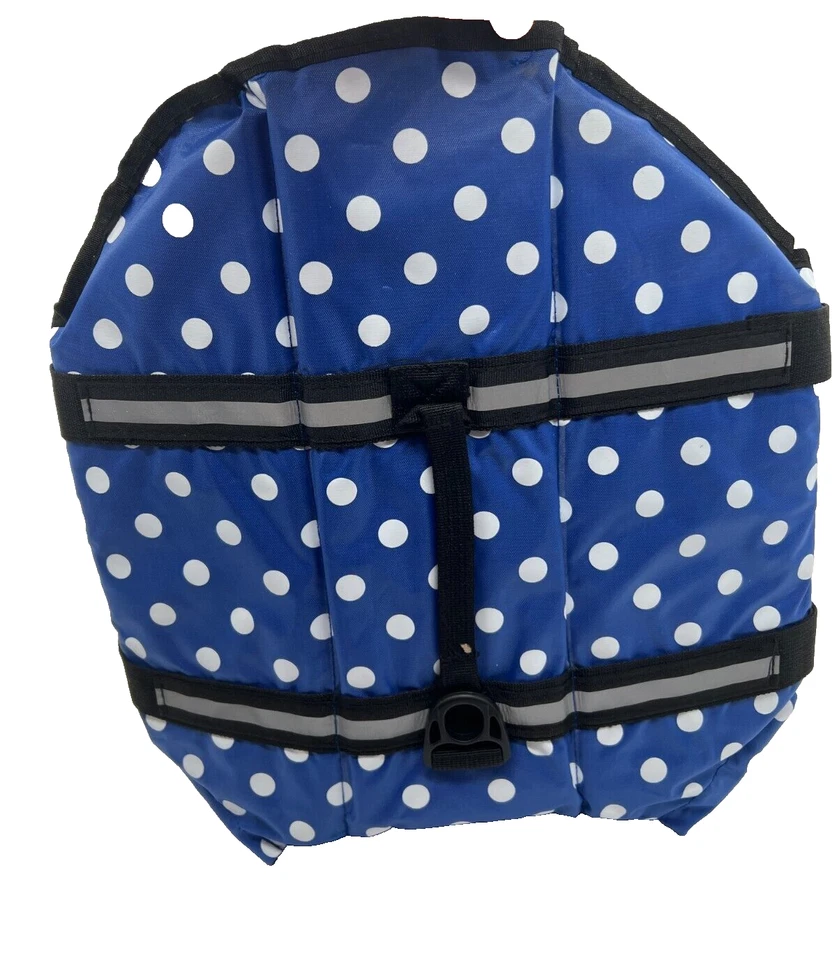 Dogs Life Jacket SUNFURA Ripstop, Adjustable Lifesaver Blue Dot Size L New Foto 1 de 4