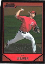 2007 Bowman Chrome Jered Weaver Los Angeles Angels #4