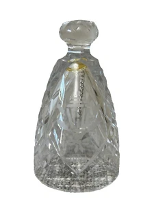 Vintage Waterford Crystal Cut Glass Bell Clear 4" Tall Marked - Picture 1 of 4