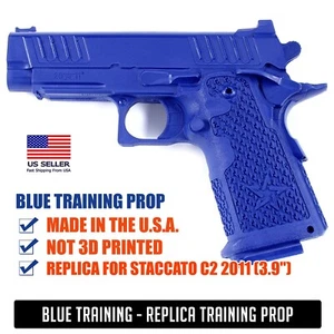 Blue Training Prop for Staccato C2 2011 (3.9") - Solid Resin - Not a Gun - Picture 1 of 7