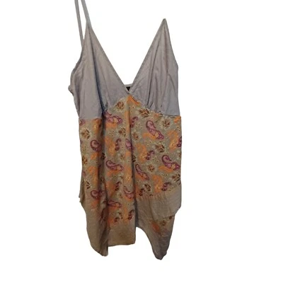 Camiseta sin mangas DKNY Jeans Juniors 9 Babydoll floral en capas fluida Fairycore Y2k Foto 1 de 4