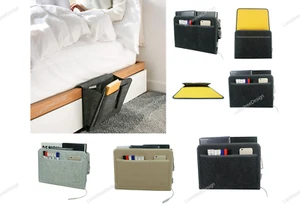 Felt Bedside Storage Caddy – Anti-Slip Organizer Pouch for Bed, Sofa, Couch - Picture 1 of 17