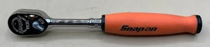 SNAP ON FHCL72 ORANGE 3/8" DR DUAL 80 SOFT GRIP COMPACT HEAD RATCHET (MVP029446) - Picture 1 of 3