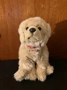 Peluche FAO Schwarz Toys R Us 2015 14" amarillo sentado Labrador Retriever perro - Imagen 1 de 8