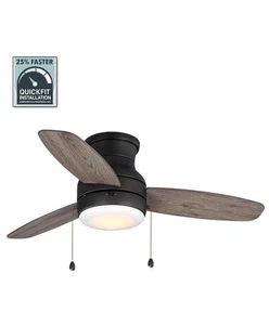 Home Decorators Ashby Park 44 in. Color Changing LED Bronze Ceiling Fan New - Picture 1 of 3