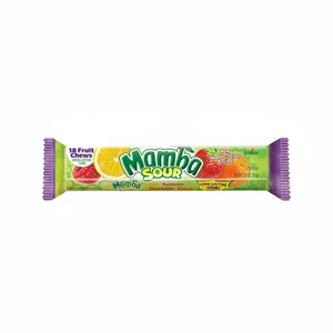 Mamba Sour Fruit Chews Candy 2.8oz 18 Count Pack of 1 - Picture 1 of 5